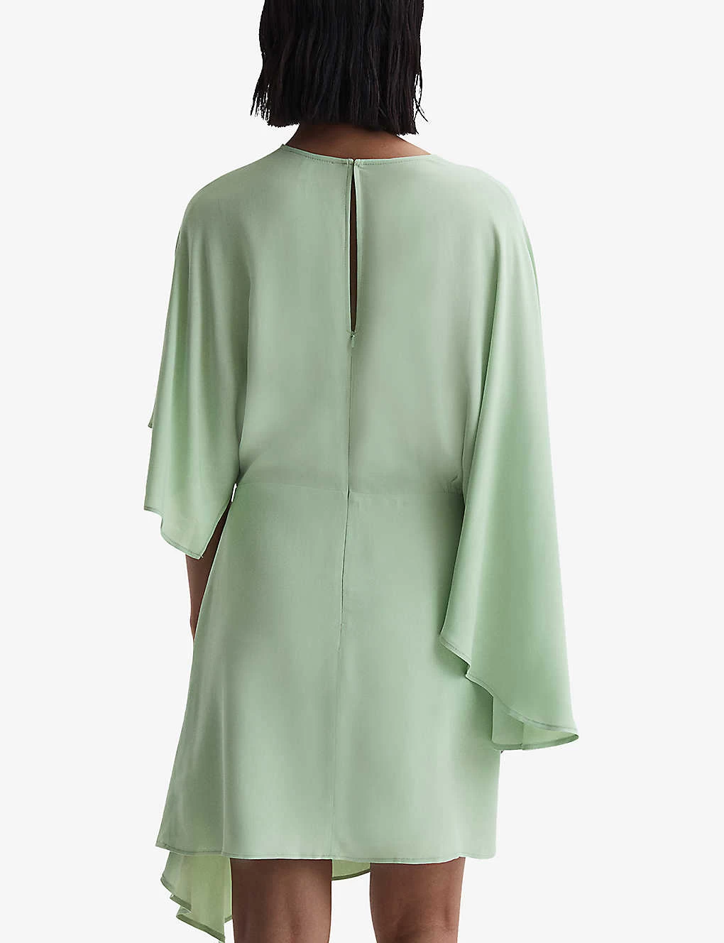 Reiss Christy Asymmetric Cape-sleeve Woven Mini Dress 6 Reiss Christy Asymmetric Cape-sleeve Woven Mini Dress - Image 4