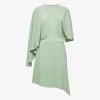 Reiss Christy Asymmetric Cape-sleeve Woven Mini Dress -Mode Charm Shop R04169014 SAGE M