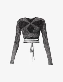 Peephole Cut-out Knitted Top