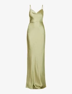 Keisha Cowl-neck Satin Bridesmaid Dress