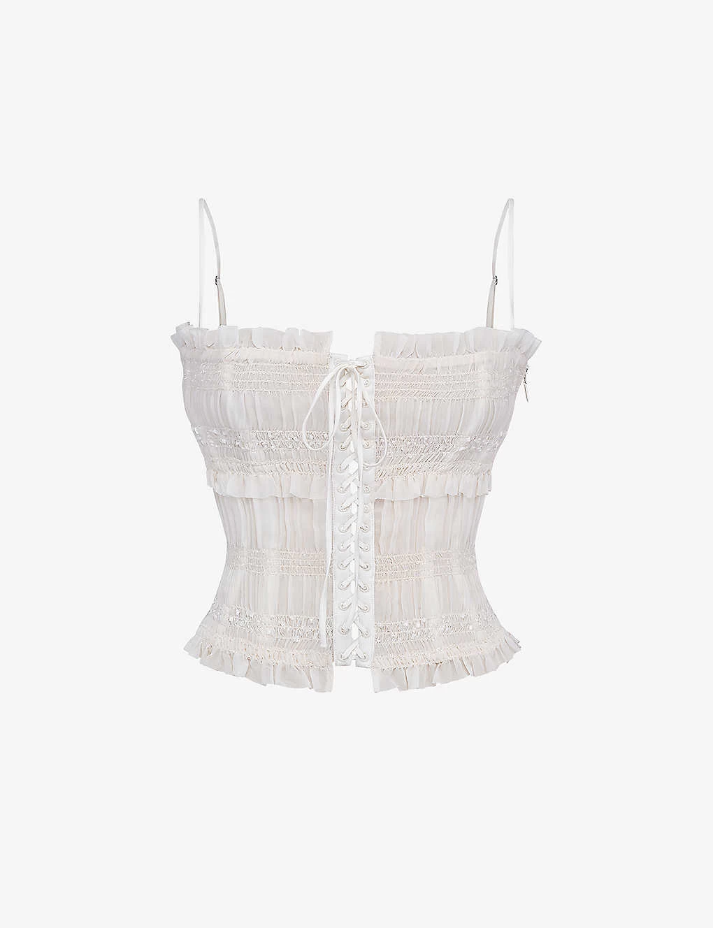 Lula Lace-up Crepe Top 3 Lula Lace-up Crepe Top