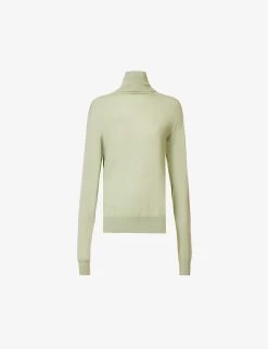 Jil Sander Turtleneck Silk, Cashmere And Wool-blend Jumper