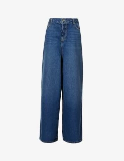Sasha Wide-leg Mid-rise Denim Jeans