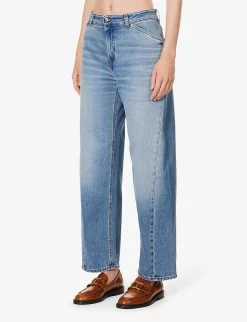 ME AND EM Twisted-seam Stretch-organic Jeans -Mode Charm Shop R04181860 BLUEWASH ALT02