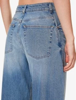 ME AND EM Twisted-seam Stretch-organic Jeans -Mode Charm Shop R04181860 BLUEWASH ALT05