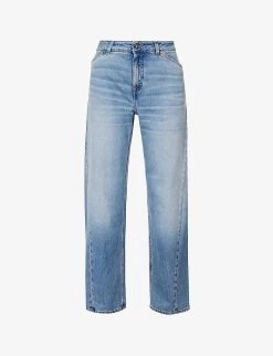 ME AND EM Twisted-seam Stretch-organic Jeans