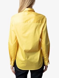 Zadig & Voltaire Taskiz Embroidered Long-sleeved Organic-cotton Shirt 10 Zadig & Voltaire Taskiz Embroidered Long-sleeved Organic-cotton Shirt -Mode Charm Shop R04183646 SUN ALT03