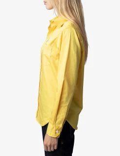 Zadig & Voltaire Taskiz Embroidered Long-sleeved Organic-cotton Shirt 11 Zadig & Voltaire Taskiz Embroidered Long-sleeved Organic-cotton Shirt -Mode Charm Shop R04183646 SUN ALT04