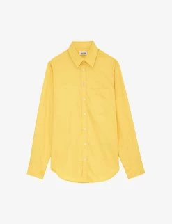Zadig & Voltaire Taskiz Embroidered Long-sleeved Organic-cotton Shirt