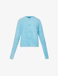 Acne Studios Kenty Face-patch Knitted Cardigan