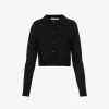 Acne Studios Karimo Cropped Knitted Cardigan -Mode Charm Shop R04185158 BLACK M