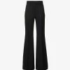 Acne Studios Pinna Flared Mid-rise Woven Trousers -Mode Charm Shop R04185163 BLACK M