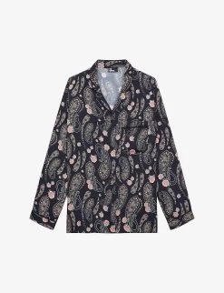 THE KOOPLES Paisley-print Long-sleeved Woven Shirt