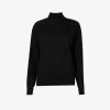 Dries Van Noten High-neck Wool Knitted Jumper -Mode Charm Shop R04186711 BLACK M