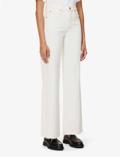 Grace Wide-leg Mid-rise Jeans -Mode Charm Shop R04186797 NATURALWHITE ALT02