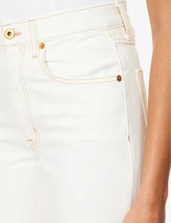 Grace Wide-leg Mid-rise Jeans -Mode Charm Shop R04186797 NATURALWHITE ALT04