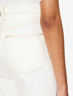 Grace Wide-leg Mid-rise Jeans -Mode Charm Shop R04186797 NATURALWHITE ALT05