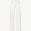 Grace Wide-leg Mid-rise Jeans -Mode Charm Shop R04186797 NATURALWHITE M