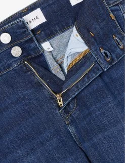 FRAME Le Double High Flare Stretch-denim Jeans -Mode Charm Shop R04187445 MAJESTY ALT06
