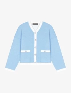 Maje Mesty Button-up Knitted Cardigan