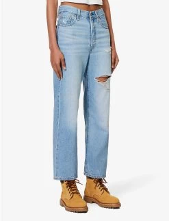 Levis Ribcage Straight-leg High-rise Jeans -Mode Charm Shop R04191355 Z5993MEDIUMINDIGO ALT02