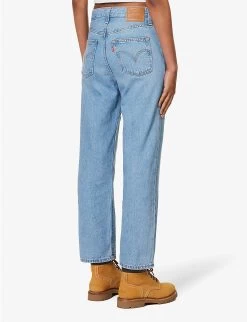 Levis Ribcage Straight-leg High-rise Jeans -Mode Charm Shop R04191355 Z5993MEDIUMINDIGO ALT03