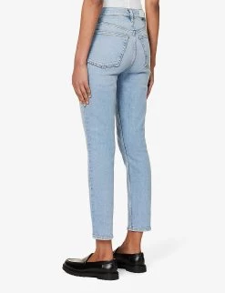 RE/DONE 90s Slim-fit High-rise Stretch-denim Jeans -Mode Charm Shop R04192457 MID90S ALT03