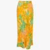 Whistles Palm Floral-print Button-embellished Woven Midi Skirt -Mode Charm Shop R04195944 MULTICOLOURED M