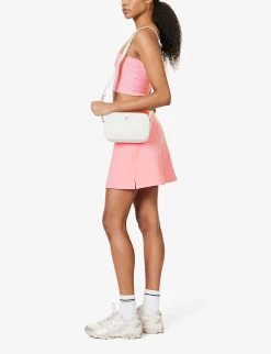 Girlfriend Collective High-rise A-line Stretch-recycled-polyester Mini Skort -Mode Charm Shop R04196138 CANDYPINK ALT01