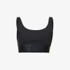 P.E NATION Backcheck Scoop-neck Stretch-woven Bra -Mode Charm Shop R04199841 BLACK M