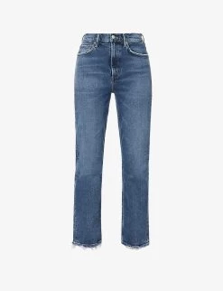 AGOLDE Stovepipe High-rise Stretch-organic-cotton And Rayon Blend Denim Jeans