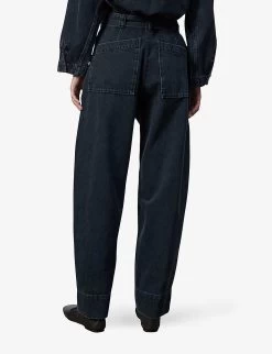 Soeur Volage High-rise Tapered-leg Jeans -Mode Charm Shop R04202466 DENIMWASHEDBLACK ALT03