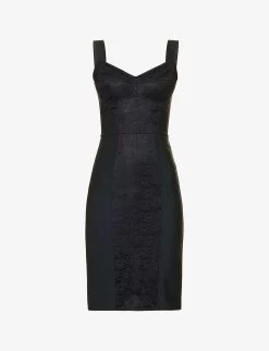Dolce & Gabbana Sweetheart-neck Stretch-woven Mini Dress