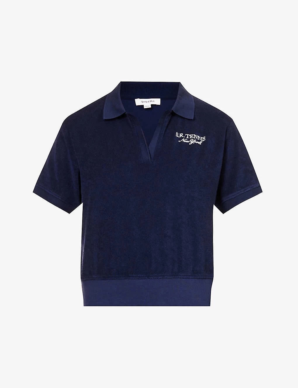 Terry Brand-embroidered Cotton Polo Shirt 3 Terry Brand-embroidered Cotton Polo Shirt