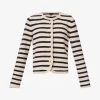 Rag & Bone Nancy Round-neck Wool-blend Cardigan -Mode Charm Shop R04205754 OATMEAL M